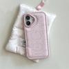 Pink Plaid 3D Apple Phone Case & Lanyard for iPhone 14, 15, 16 Pro Max, 17