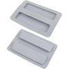 2 Pack Toaster Covers, 2 Slice Silicone Toaster Cover, Reble Bread Maker Dust Cover, Grey