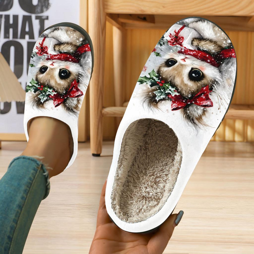 Casual Cotton Shoes - Cute Cartoon Home Slippers for Both Men and Women