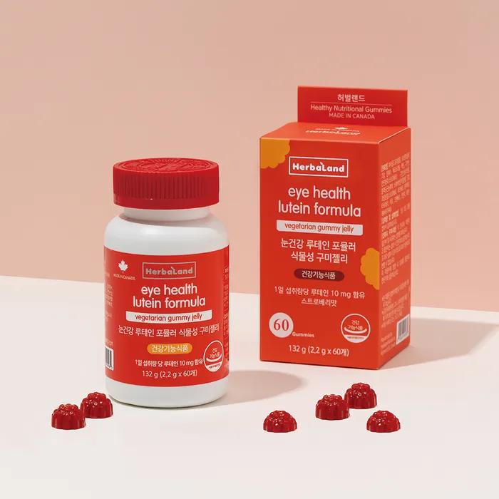 

Здоров я очей Лютеїнова формула Овочеве жувальне желе 60 жувальних цукерок 1 пляшка