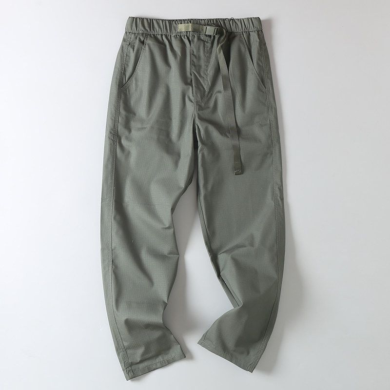 Original Export Surplus Spring/Summer Casual Pants for Men with Buckle Belt, Outdoor Sports Quick-Dry Loose-Fitting Workwear Long Pants