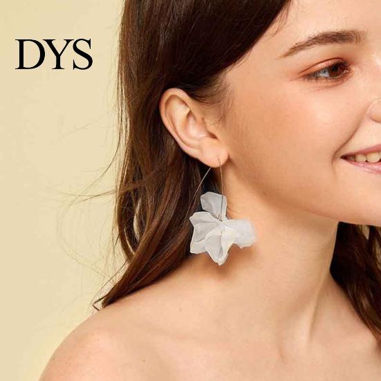 Blumenohrringe 1 Paar Haken Böhmischer Schmuck Übertrieben Bankett Handgefertigt Blütenblatt für den täglichen Gebrauch Hochzeit Dating