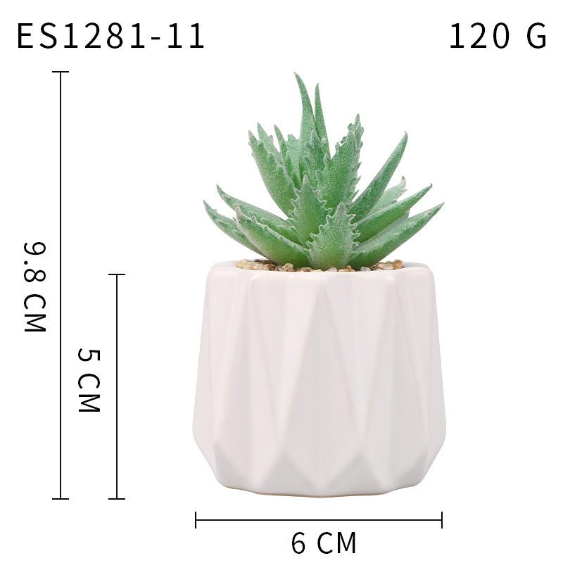 Small, Wavy Cup-Shaped Simulated Succulent Plant Potted Plant, Nordic Office Furniture Fresh Decoration