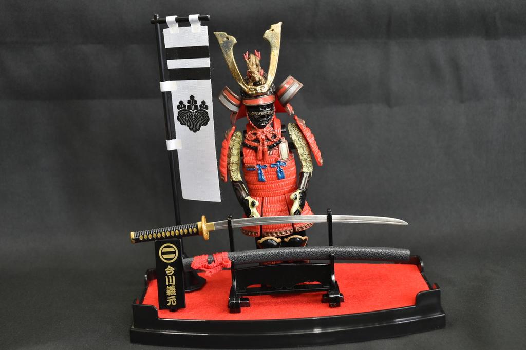 Meister Japan Rüstungs-Serie Yoshimoto Imagawa Samurai-Rüstungsfigur Ausstellungsmodell