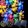 LED Solar String Lights Cherry Blossom Garland Lights Outdoor Solar Garden Patio Decor Lights Christmas Wedding Party Decoration