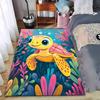 Colorful Cartoon Sea Turtle Pattern Carpet for Kids Room Decor Suitable for Use As an Anti-slip for Living Room Bedroom Sofas