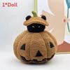 Halloween Ghost Pumpkin Plush Toy With Soft Short Hair For Holiday Decorations And Kids