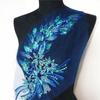 Blue Black Gold Embroidered Floral Patches Sequins Patches  Wedding Gown Decoration DIY