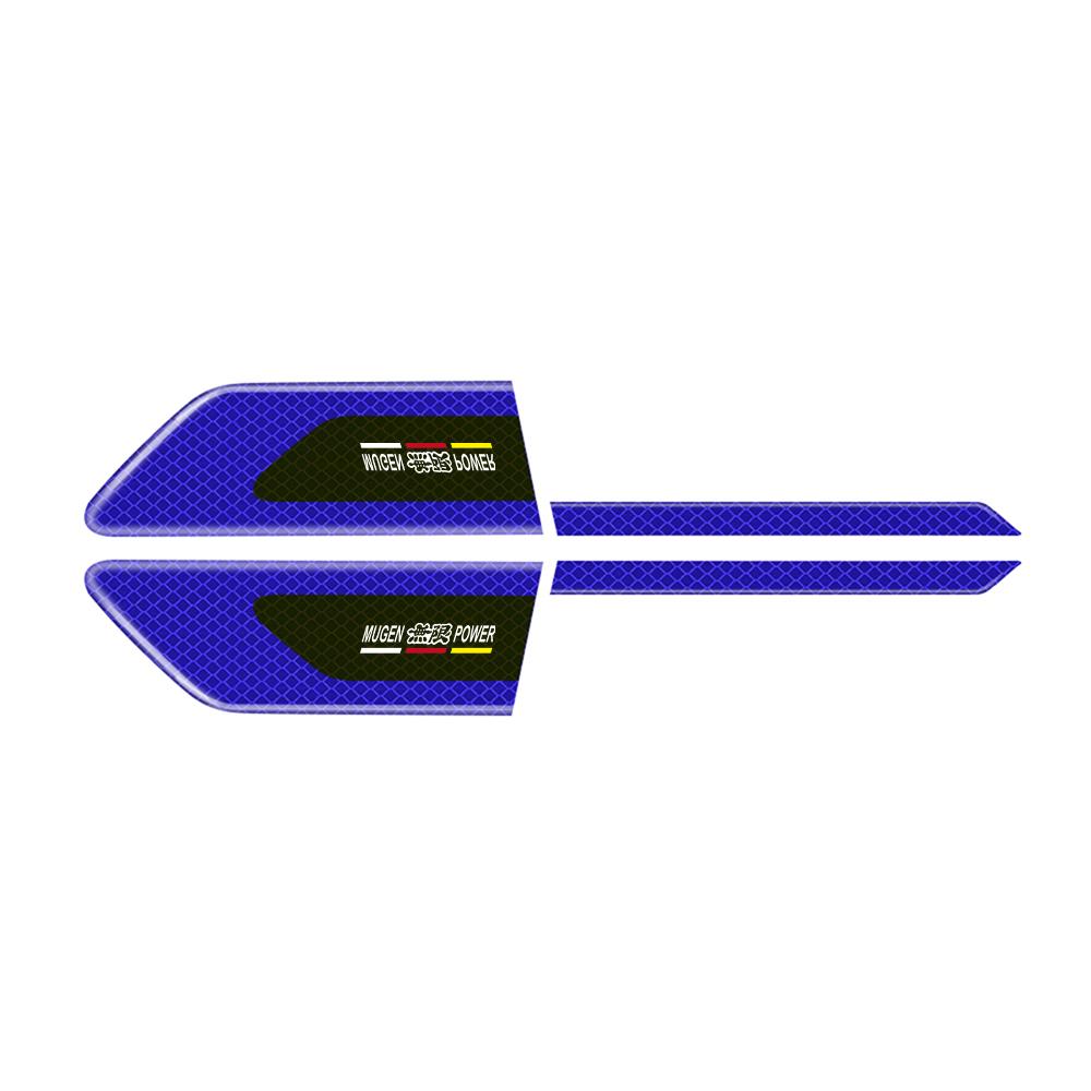 xwbfn6 Car Reflective Decorative Sticker Fender Safety Warning Anti-collision Strips For Honda City Jazz Accord CR-Z VTEC Vezel Insight