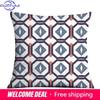 Dark Blue Geometric Pattern Auto Supplies Office Living Room Sofa Cushion Pillowcase Home Decor