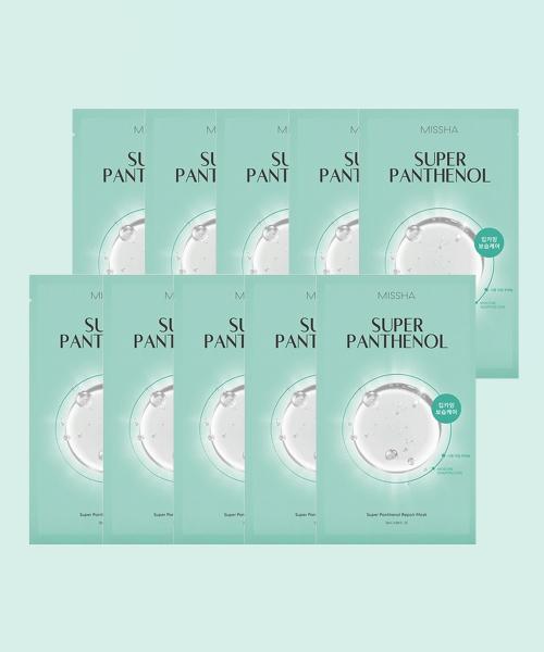 Missha (10 pack) Super Panthenol Repair Mask 25ml FREE