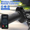 V5.3 Wireless Handlebar Remote Controller Motorcycle Helmet Headset Remote Buttons Handsfree Voice Assistant Kit Waterproof