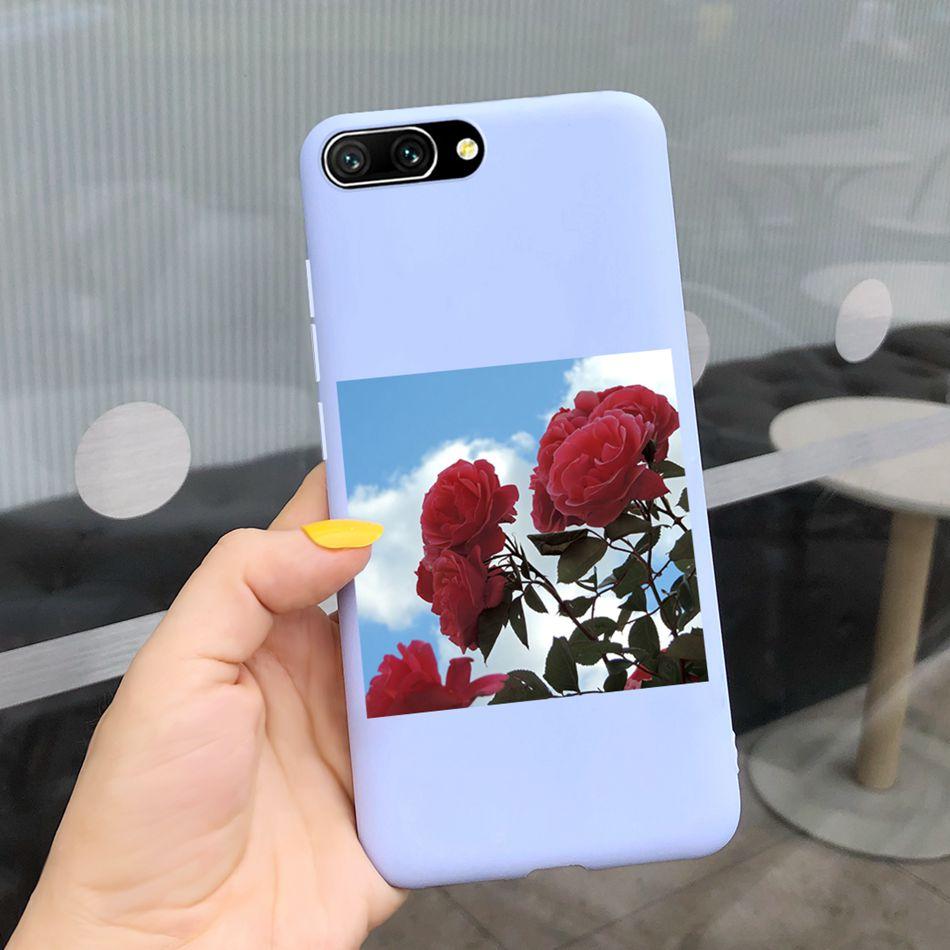 Pretty Girl Sunflower Case For Huawei Honor 10 Phone Case Soft Silicone TPU Back Cover For Honor 10 COL-L29 L19 Funda Honor10