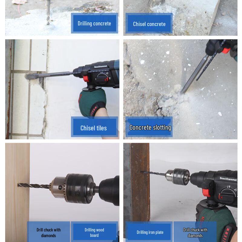 Bosch Rotary Hammer Drill CN plug (adapter included)