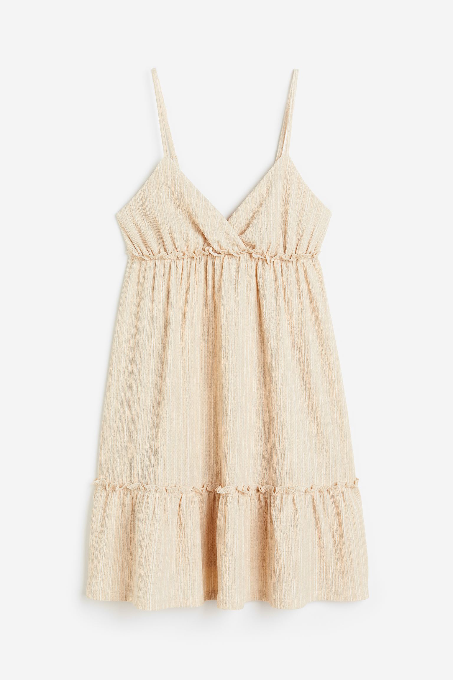 

Платье из крепа с оборками