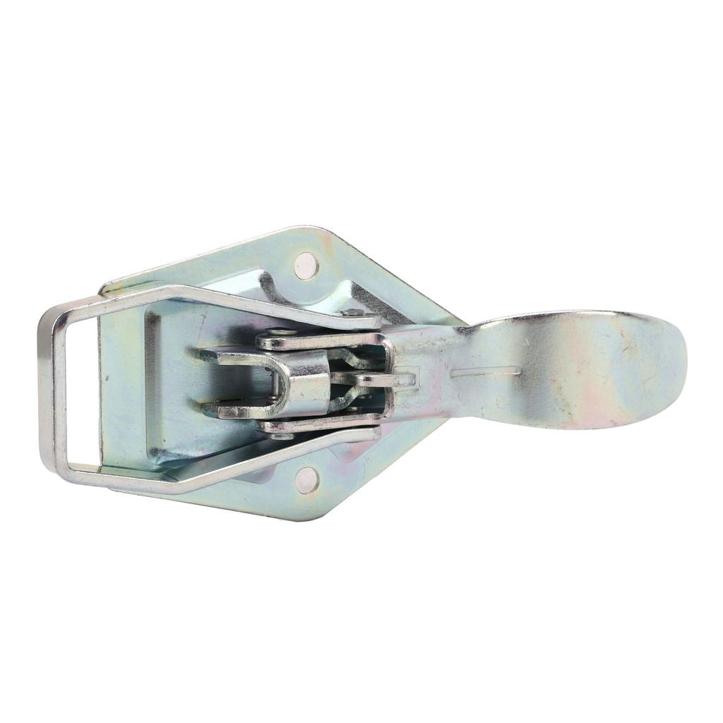 Trailer Lift Gate Latch Galvanized Iron Heavy Duty Trailer Lock with Mounting Plate for RV Caravan