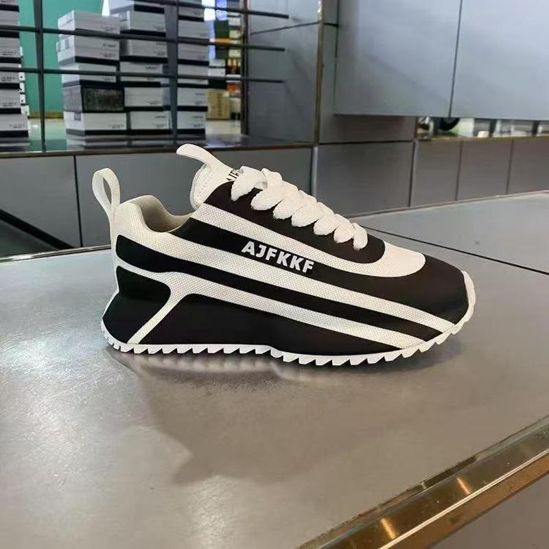 Men's shoes 2025 summer popular thick-soled non-slip wear-resistant sports shoes men's fashion bag-soled casual shoes dad shoes