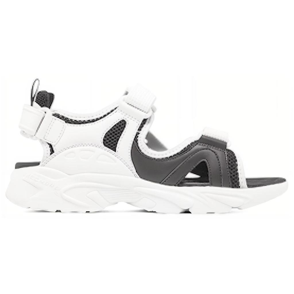 Skechers Sandali Moda Mecha Versatili Sandali da Spiaggia Sandali da Uomo Bianco Nero 894065-WBK