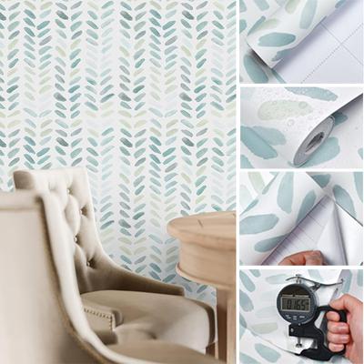 Grün Weiß Tapete Selbstklebende Tapete Boho Kontaktpapier für Schränke Blättertapete für Schlafzimmer Selbstklebende Aufkleber