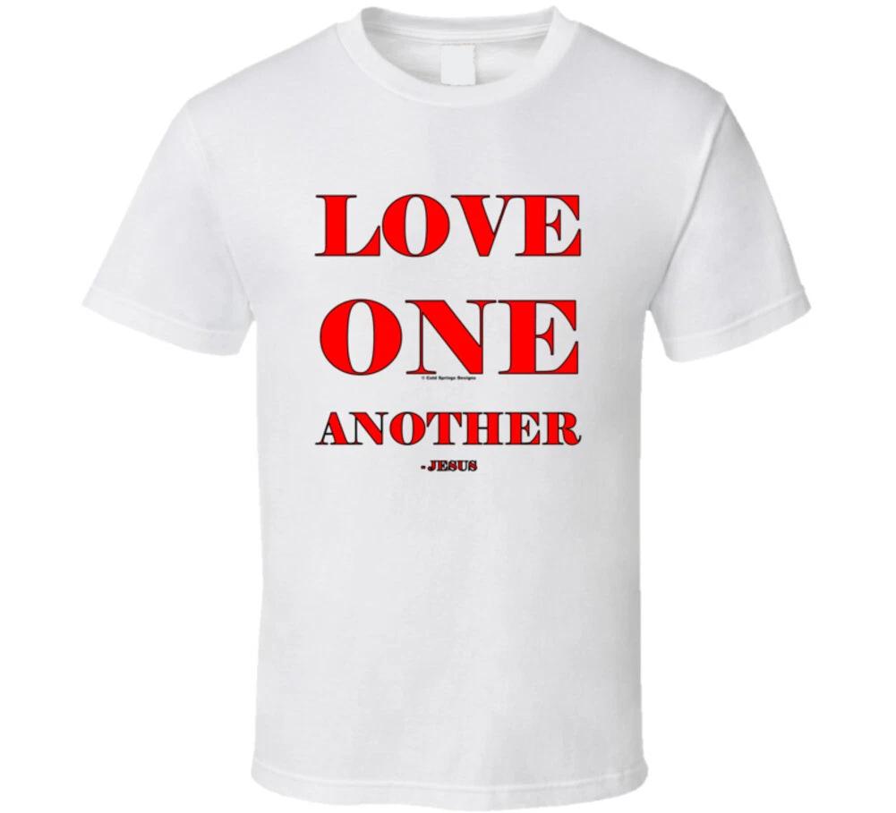 Love One Another Christian Gift Jesus Christ T Shirt 2XL