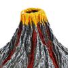 Aquarium Volcano Ornament Kit Mini Volcano with Air Stone Bubbler LED Spotlight