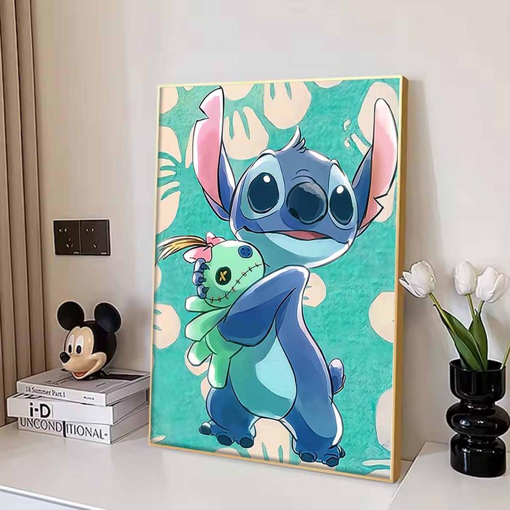Full Round Diamond Painting Stitch and His Toys Princess Art Rhinestone Picture Mosaic DIY 5D Cross Stitch Embroidery Home Decoration