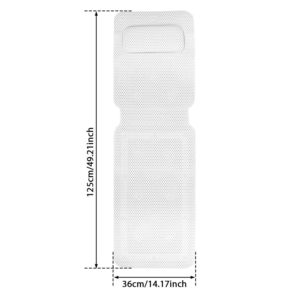 

Дышащая подушка для ванны, нескользящая 3D-сетка, подголовник для ванны с присоской, поддержка шеи, спины, полный отдых для тела, принадлежности для ванной комнаты белый
