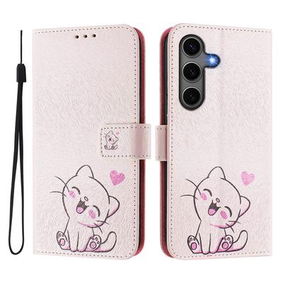 For Samsung Galaxy S24+/Galaxy S25+ Case Pattern Printing Wallet Phone Cover with Strap