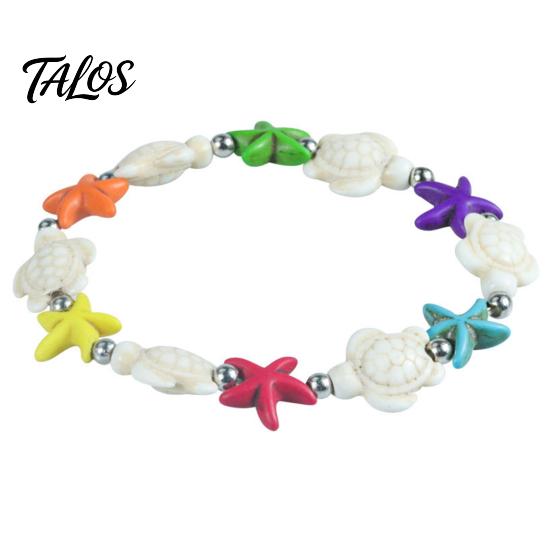 Lightweight Vacation Wrist Jewelry Summer Beach Bracelet, Bohemian Sea Shell Turtle Braided Handmade Woven Casual Daily Wear Accessory String