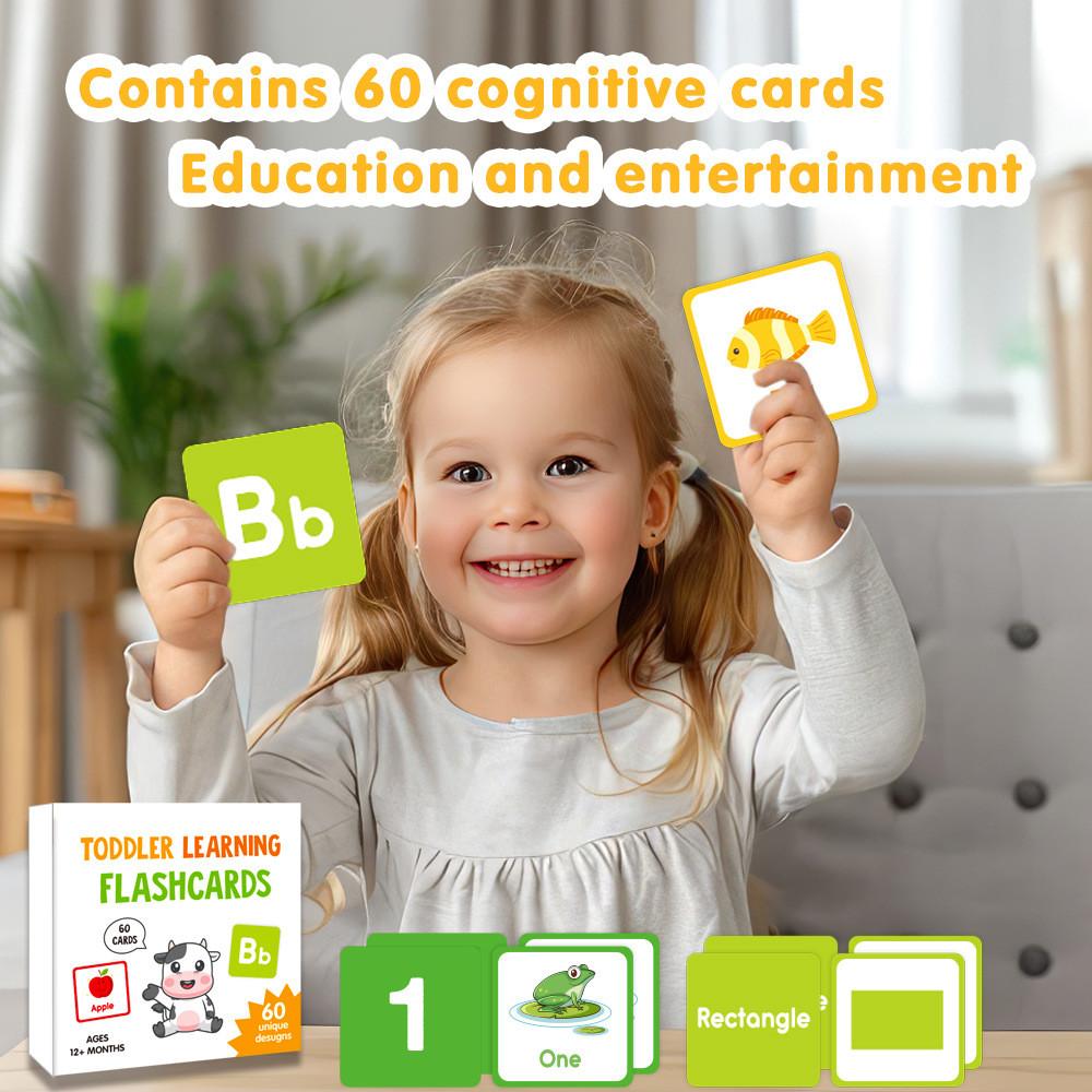 Educational Animal Flash Cards For Kids With English Letters Learning Set For Early Education