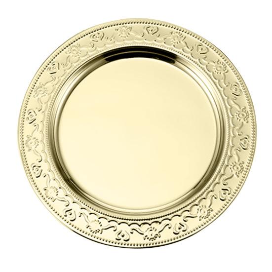 Stackable Dinner Plate Mirror Polish Stainless Steel Western Steak Serving Dish Kitchen Gadget