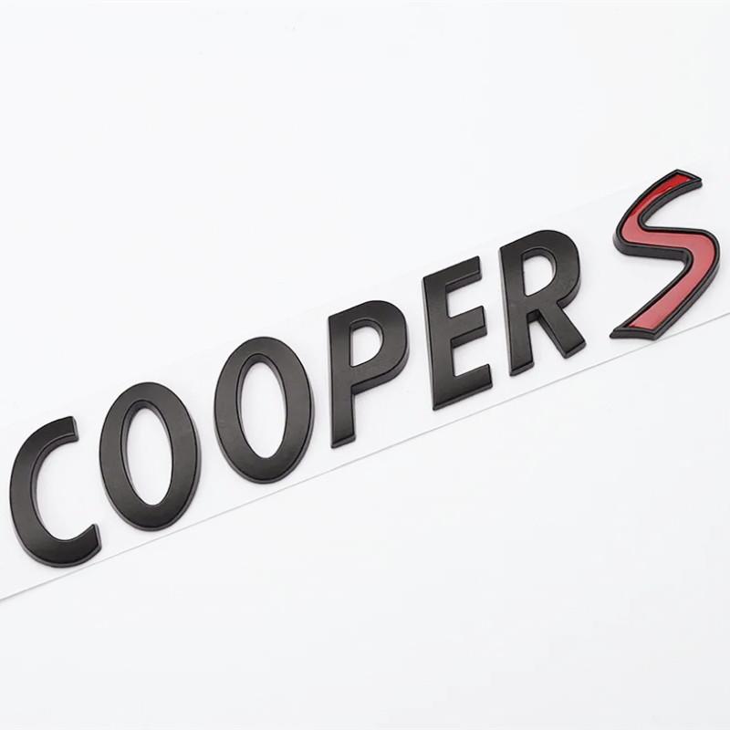 3D ABS Letters For Car Trunk Mini Cooper S Emblem Logo Badge Sticker R56 R50 R52 R60 F56 F55 R55 R53 R57 JCW Clubman Accessories