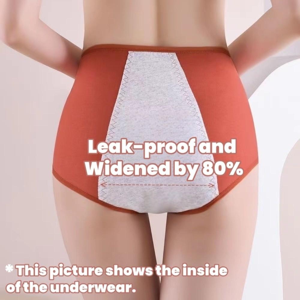 Leak Proof Menstrual Briefs High Waist Physiological Underwear Simple Period Pants  Women