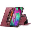 Premium Vintage Leather Wallet Case for Samsung Galaxy A40 - RFID Blocking, Flip Cover with Card Slots (4 Colors)