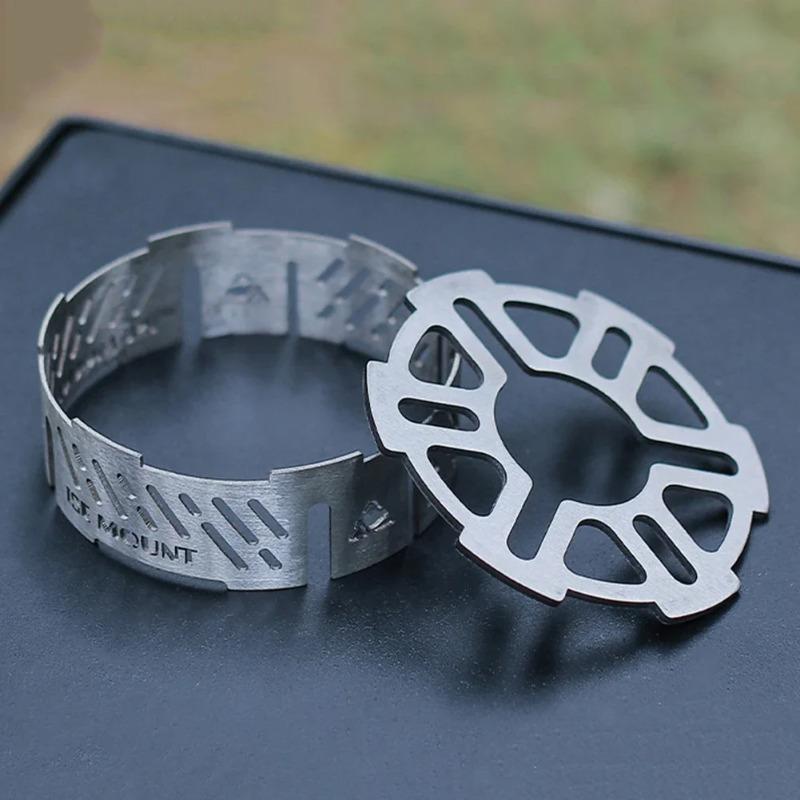 Outdoor Stove Windproof Mini Camping Stove Windproof Circle Picnic Stainless Steel Windproof Board Portable Windproof Cover