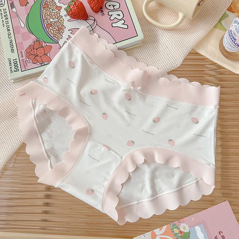 

Women Plus Size Seamless Modal Panties Triangular Underwear With Antibacterial Pure Cotton Crotch XL розовый