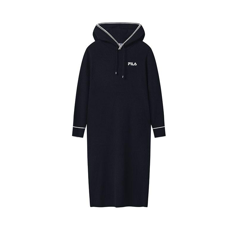 FILA Heritage Long Sleeved Dress Women's Legend Blue F51W548302FNV