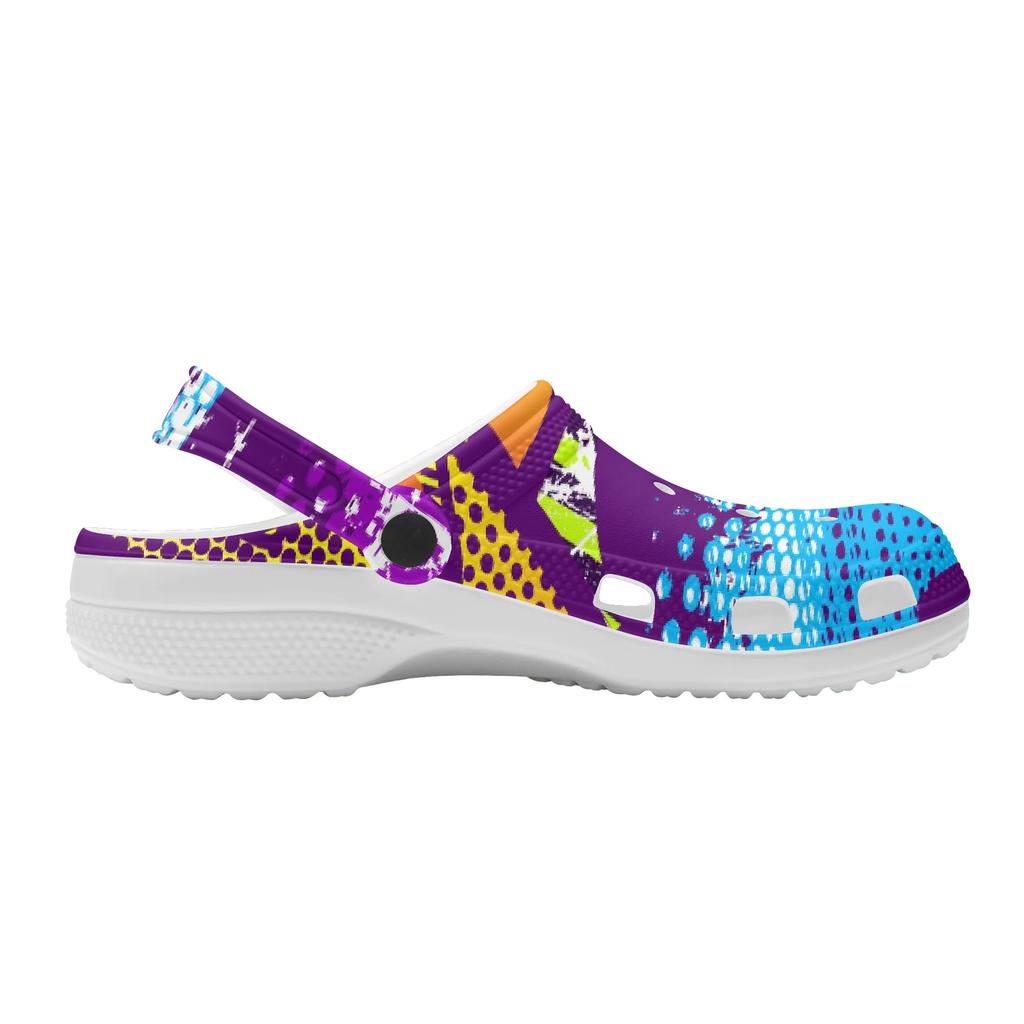 Unisex Beach Garden EVA Clogs Printed Lightweight Breathable Slip On Shoes for Home Bathroom Pool Summer Wear Soft Summer Wear
