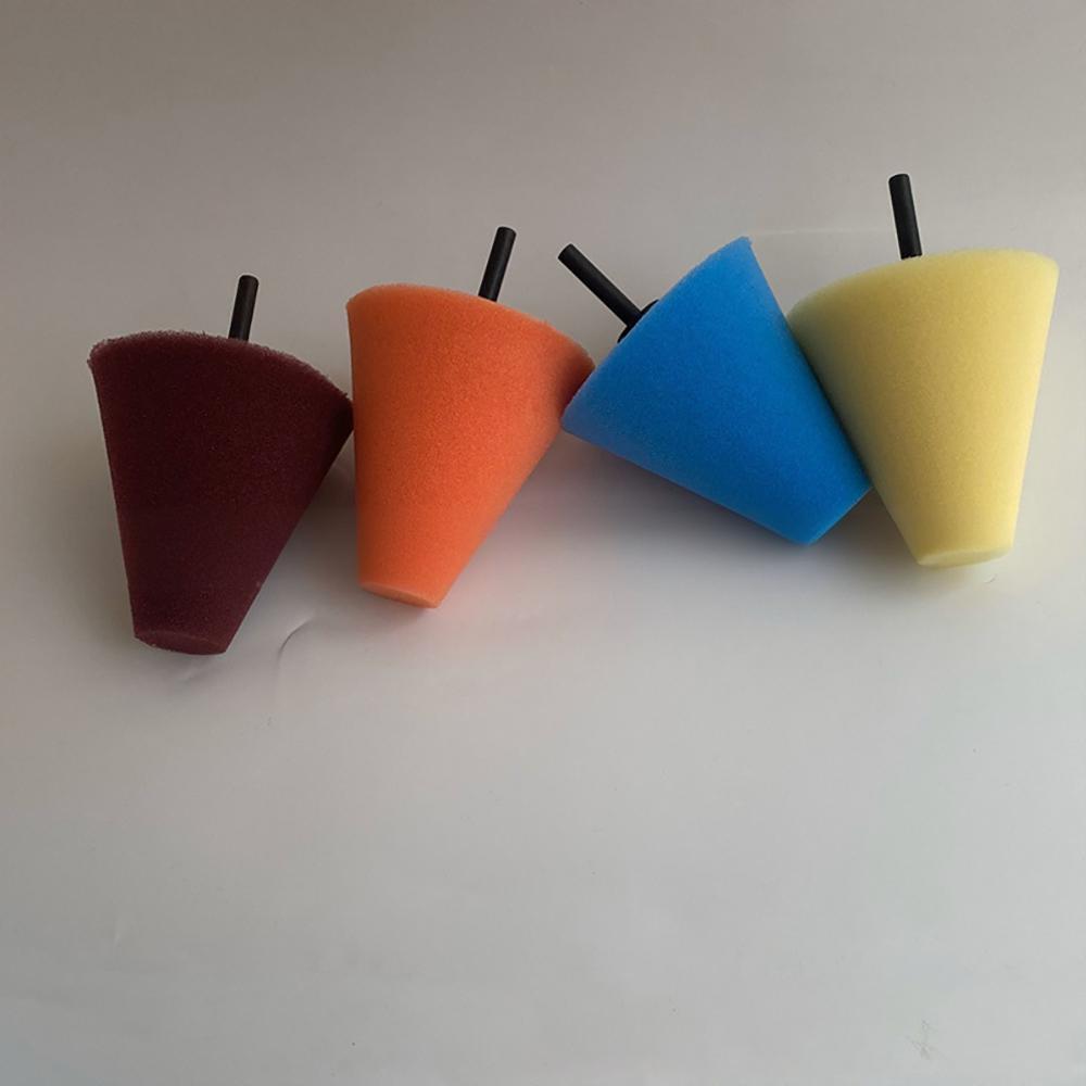 Conical Sponge Buffing Polishing Cone for Automotive Car Tire Hub Care Metal Polish Cleaning Foam Pad Sponge Polish Wheel Tool