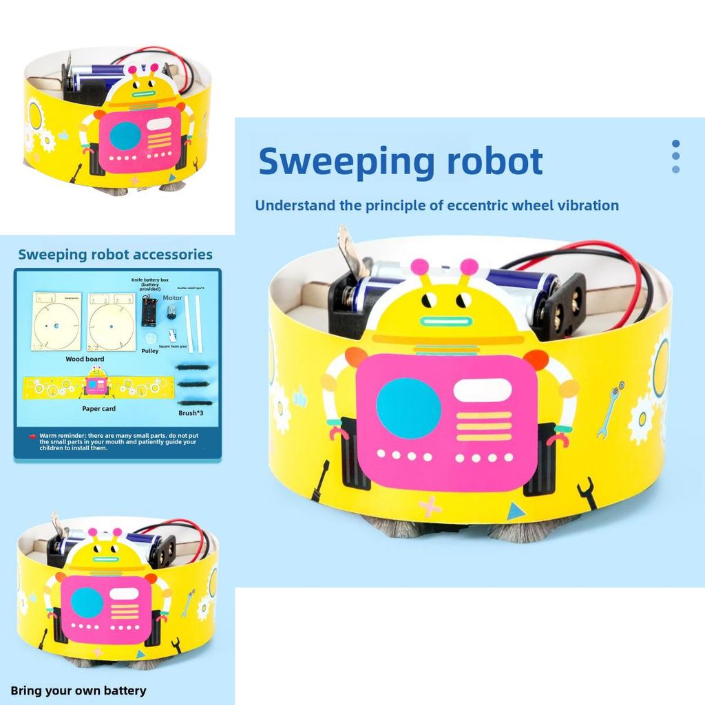 Science Experiment Diy Robot Vacuum Cleaner Kit For Students Children Stem Educational Toy