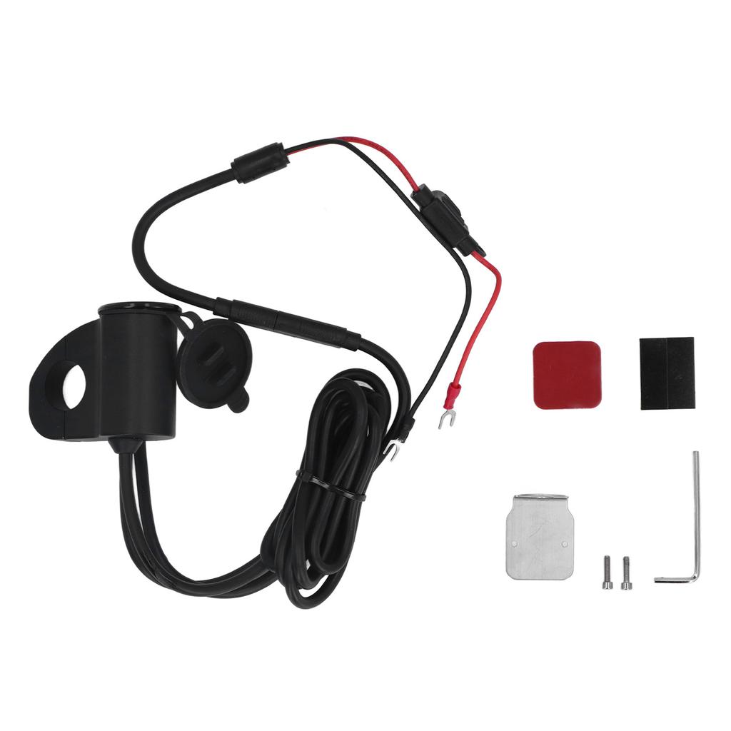 Electric Vehicle Motorcycle Mobile Phone Charger Digital Display Voltage QC3.0 Dual USB Charger