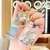 Luminous Acrylic Gas Tank Quicksand Keychain Pendant - Small Gift Decoration