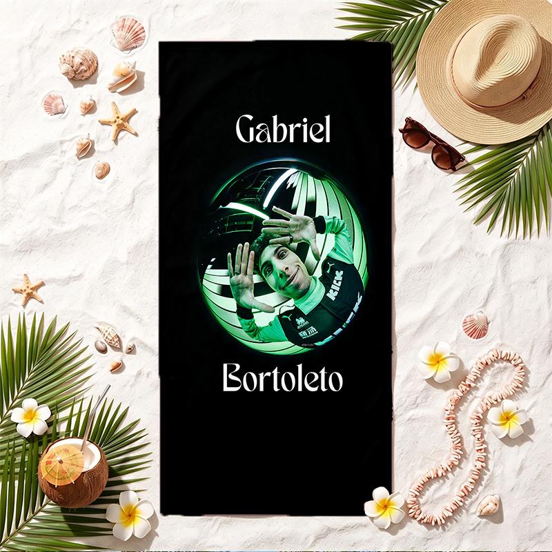 Gabriel Bortoleto Soft Beach Towel Stylish Beach Pool Towel for Summer Seaside Vacation Travel