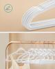 SONGMICS Velvet Hangers, Set of 30 Clothes Hanger with Rose Gold Swivel Hook, Non-Slip, and Space-Saving, 0.2-Inch Thick