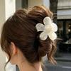 Hair Claw Flower Shape Back Head Shower Clip Lightweight Medium Size Shark Hair Claw Versatile Hair Accessory