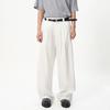 Lyocell Three-dimensional Pleated Silhouette High-waisted Casual Pants Men's Loose Drape Wide-leg Pants