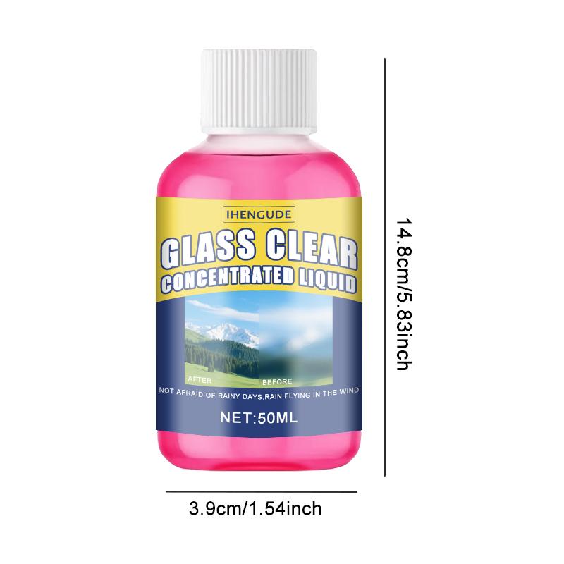 Premium Glass Cleaner Windshield Wiper Fluid, 1:100 Concentrated Solution, Suitable for Removing Water Stains, Tar, and Oxidation Layers, E