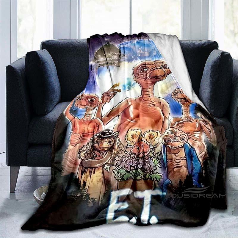 Hora del este. La Manta de Ciencia Ficción Extraterrestre—Ideal para el Hogar, Dormitorio, Sofá, Oficina, Senderismo, Siestas y Como Regalo Navideño