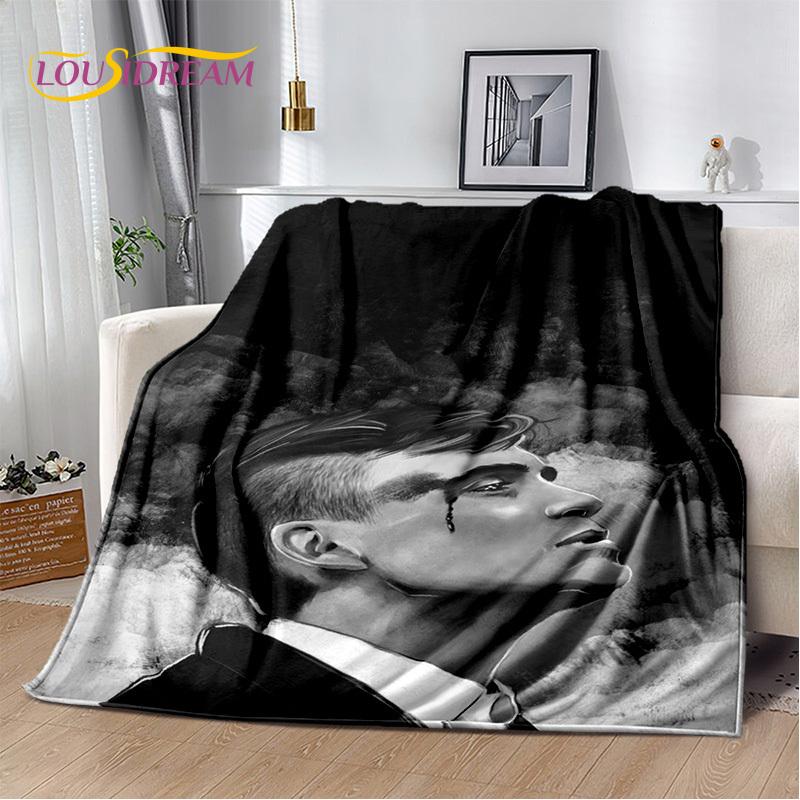 2025 New Tommy Shelby P-Peaky B-Blinders Soft Blanket,Soft Throw Blanket for Home Bedroom Bed Sofa Picnic Travel Cover Gift