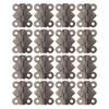 46PCS Bronze Retro Buckle Locks Metal Corner Trim Box Hinges Corner Protectors  Wood Chest